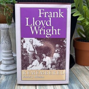 ⭐️Frank Lloyd Wright remembered by Patrick j Meehan AIA hardcover book